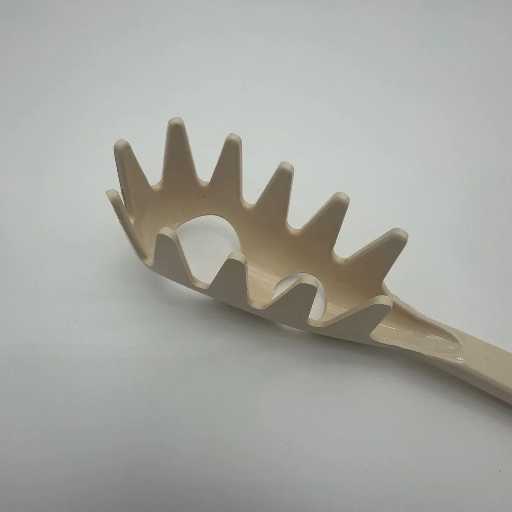 Tailor Made Products Plastic Pasta Server Spaghetti Fork Spoon Almond 11